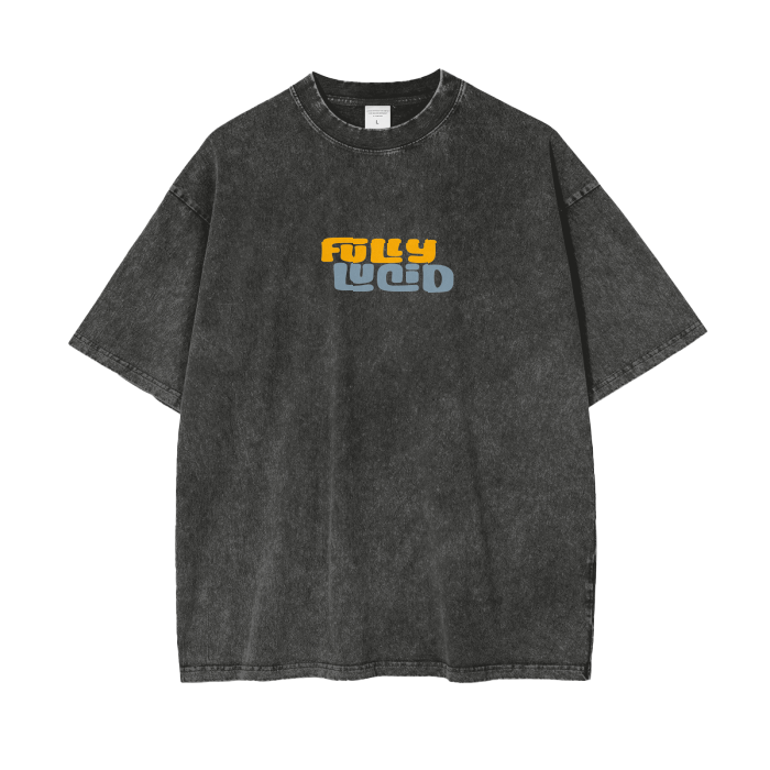 Eyes on Heaven Acid Wash Tee