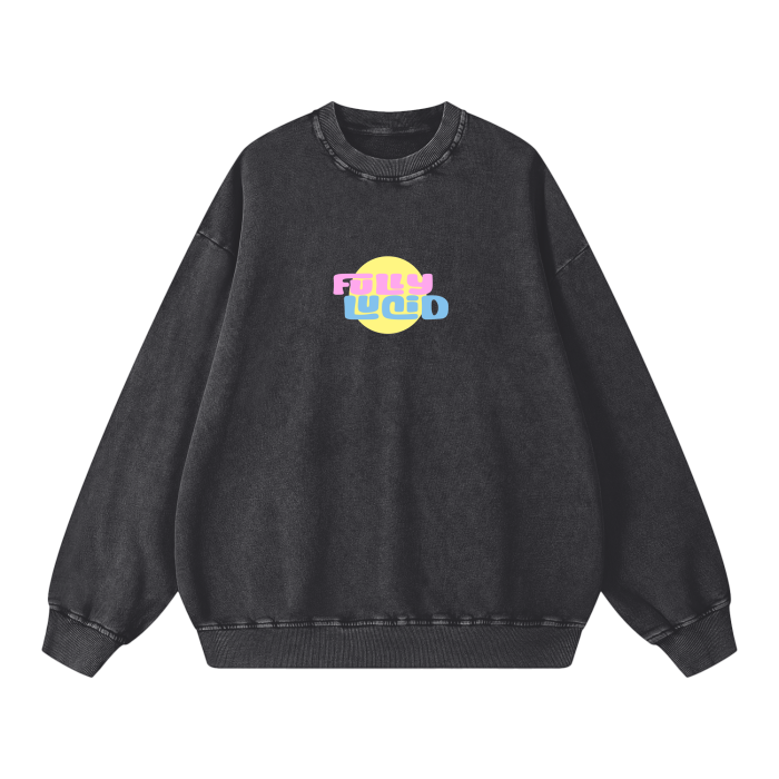 Fading Halo Acid Wash Sweatshirt