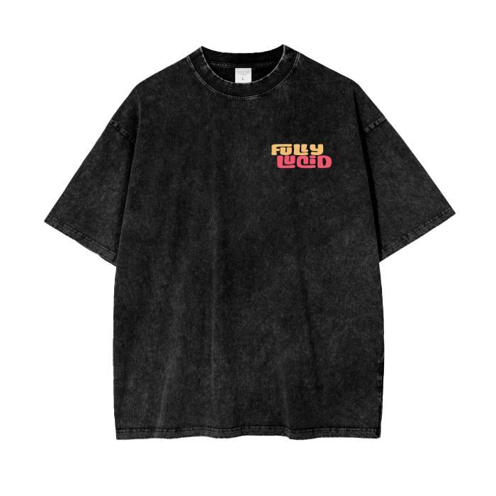 Heavenly Bodies Acid Wash Black Tee