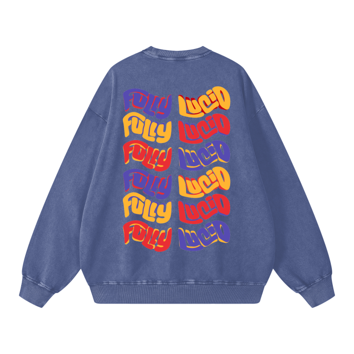 Gnosis Full Art Acid Wash Sweatshirt