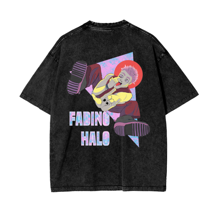 Fading Halo Acid Wash Tee