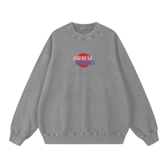 Eyes on Heaven Acid Wash Sweatshirt