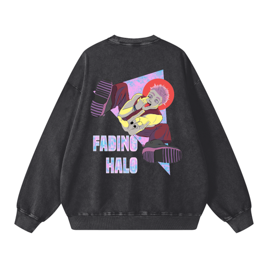 Fading Halo Acid Wash Sweatshirt